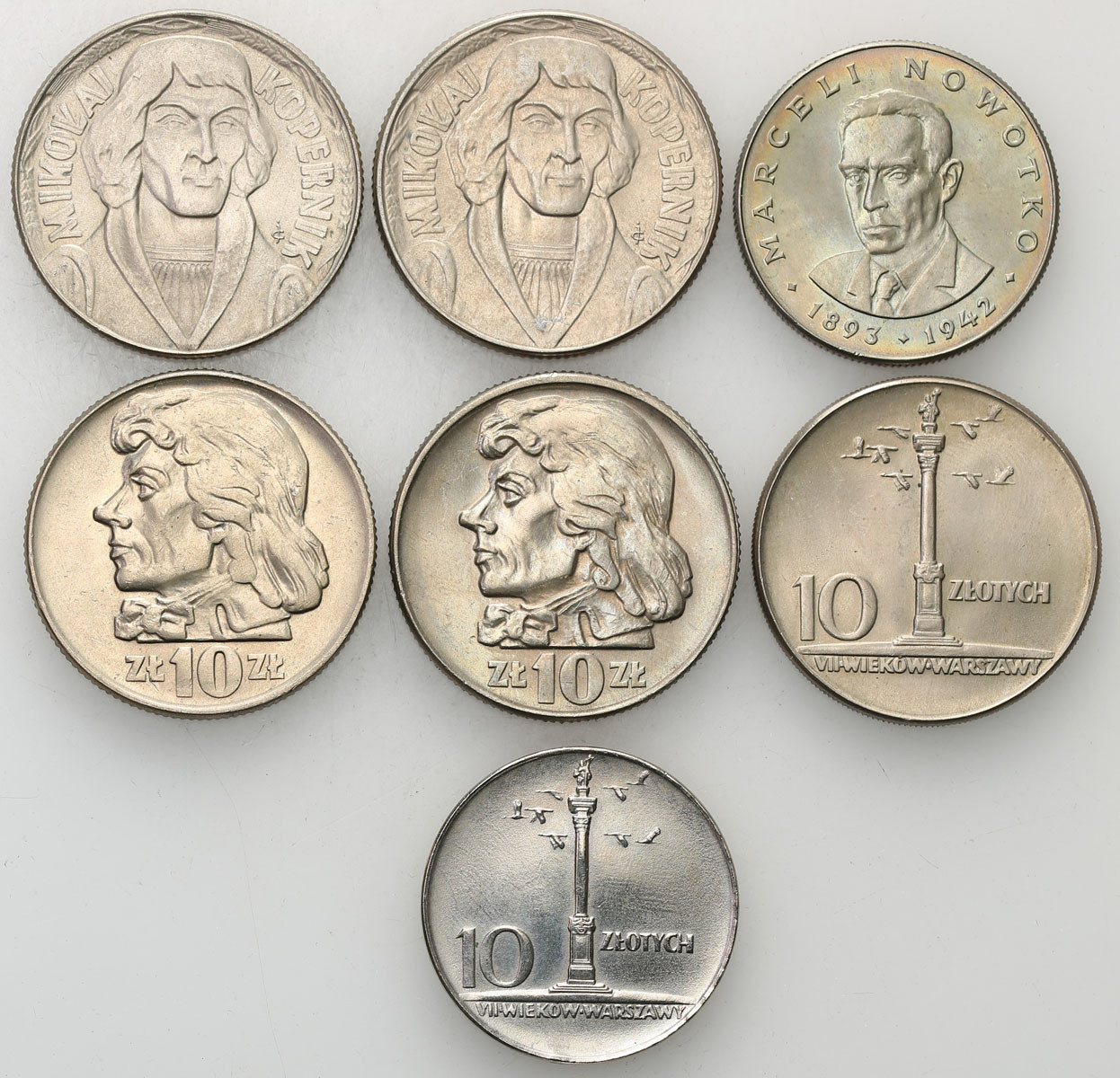 PRL. 10 - 20 złotych 1959 - 1983, zestaw 7 monet